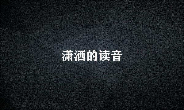 潇洒的读音