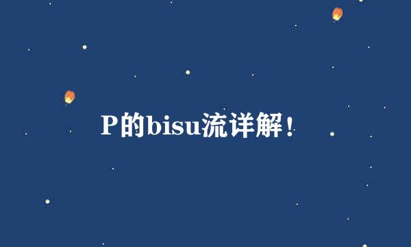 P的bisu流详解！