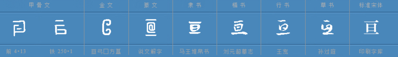 亘这字怎么读?