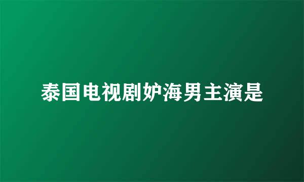 泰国电视剧妒海男主演是