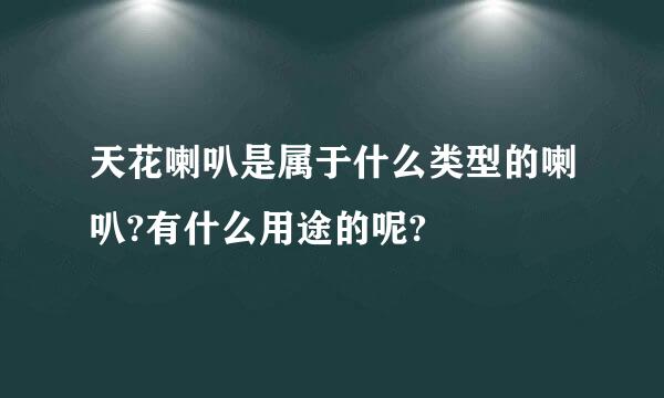 天花喇叭是属于什么类型的喇叭?有什么用途的呢?