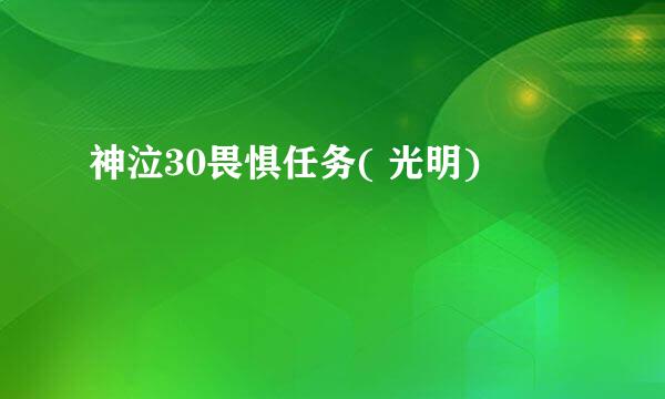 神泣30畏惧任务( 光明)