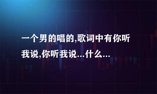 一个男的唱的,歌词中有你听我说,你听我说...什么的没听清楚啦。。请问是什么歌咯？