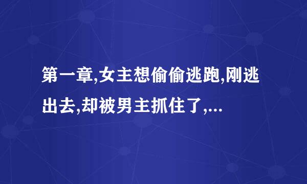 第一章,女主想偷偷逃跑,刚逃出去,却被男主抓住了,在广场当场就撕了女主的衣服