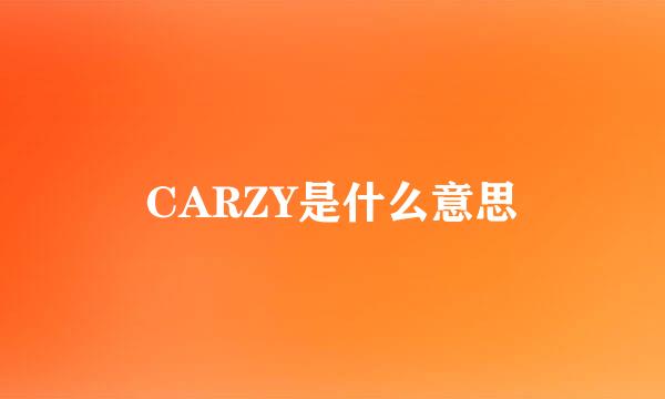 CARZY是什么意思