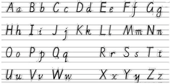 二十六字母大小写标准格式