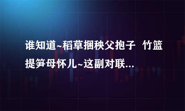 谁知道~稻草捆秧父抱子  竹篮提笋母怀儿~这副对联的意思呢?