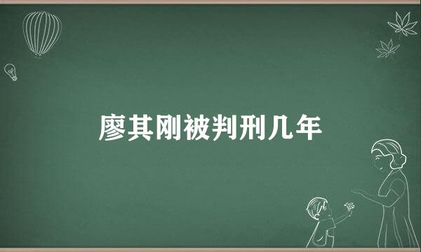 廖其刚被判刑几年