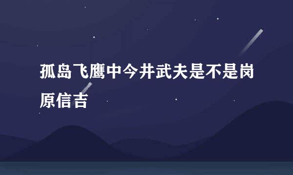 孤岛飞鹰中今井武夫是不是岗原信吉