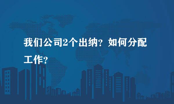 我们公司2个出纳？如何分配工作？