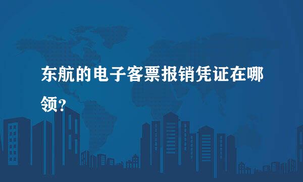 东航的电子客票报销凭证在哪领？