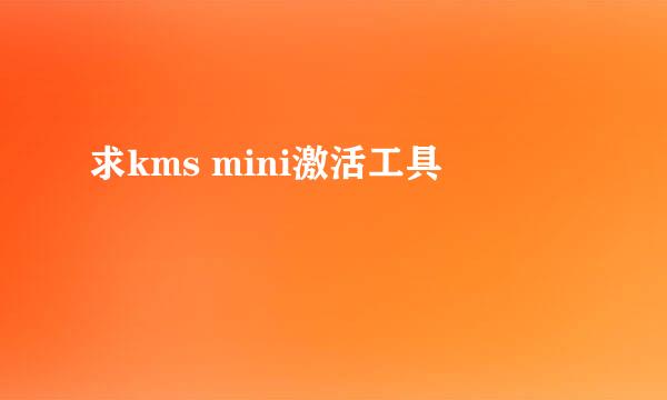 求kms mini激活工具