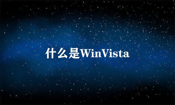 什么是WinVista