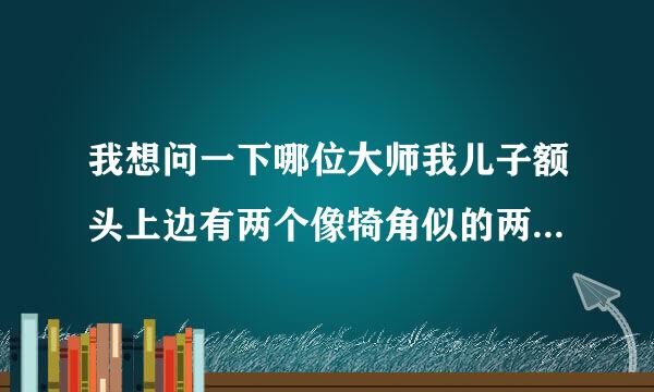 我想问一下哪位大师我儿子额头上边有两个像犄角似的两条筋面相上有什么解释吗？