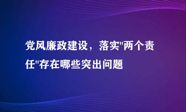 党风廉政建设，落实