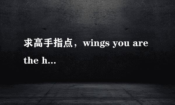 求高手指点，wings you are the hero 吉他谱看不懂，能不能有和弦版解释一下呢？ 最近刚学了点押尾桑，很