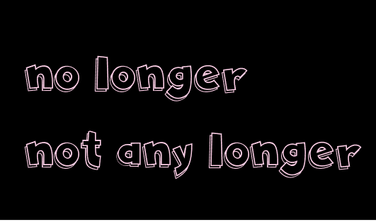 no longer和not any longer的区别是什么?