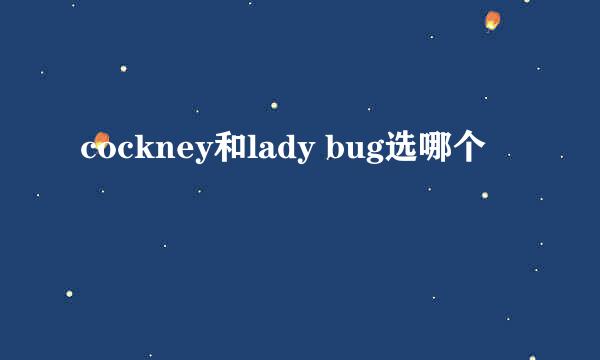 cockney和lady bug选哪个