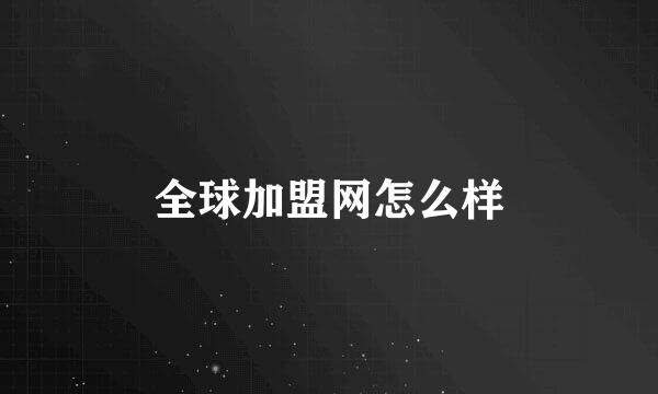 全球加盟网怎么样