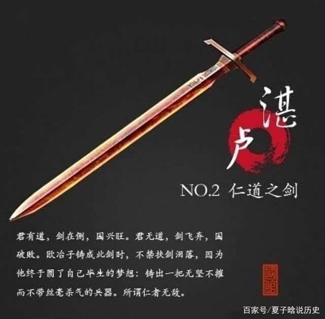 中国古代名剑排行榜，你知道多少呢？