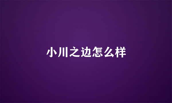 小川之边怎么样