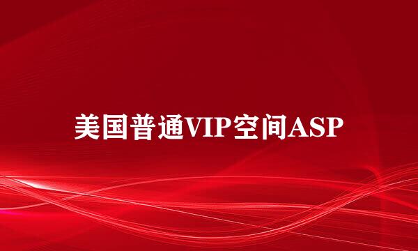 美国普通VIP空间ASP