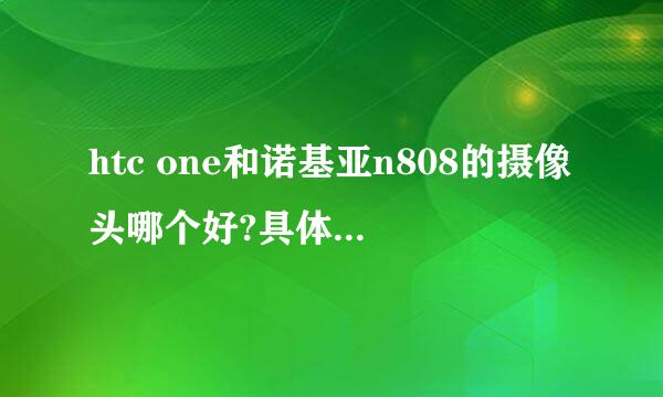 htc one和诺基亚n808的摄像头哪个好?具体参数如何？