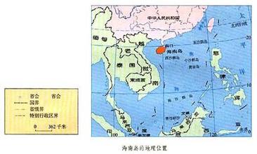 海南岛在地图上的位置