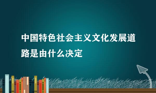 中国特色社会主义文化发展道路是由什么决定