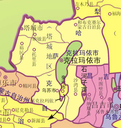 塔城地区分哪几个市县？