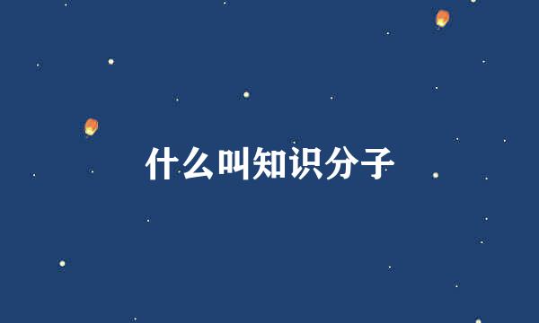 什么叫知识分子