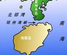 海南岛在地图上的位置