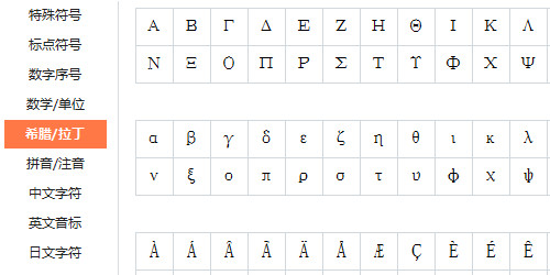 微升、微克的符号怎么打？