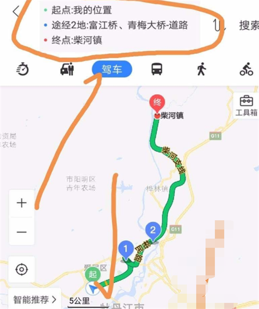 怎样在百度地图导航路线上添加经过地点