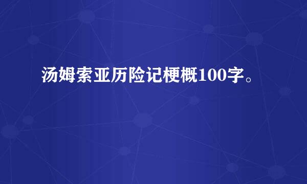 汤姆索亚历险记梗概100字。