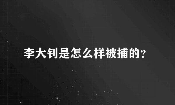 李大钊是怎么样被捕的？