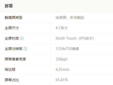 iphone6手机尺寸是多少？