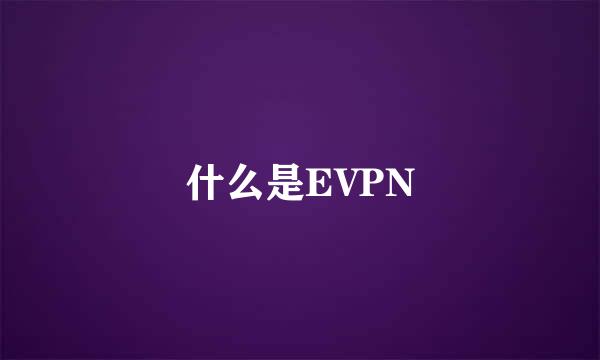 什么是EVPN