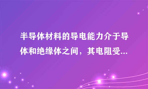 半导体材料的导电能力介于导体和绝缘体之间，其电阻受温度影响较大．如图甲是某种半导体材料的电阻随温度