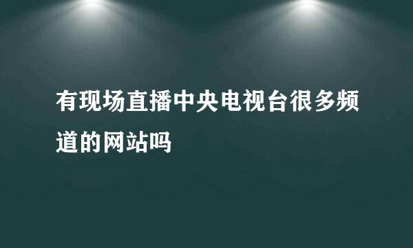 有现场直播中央电视台很多频道的网站吗