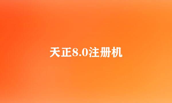 天正8.0注册机