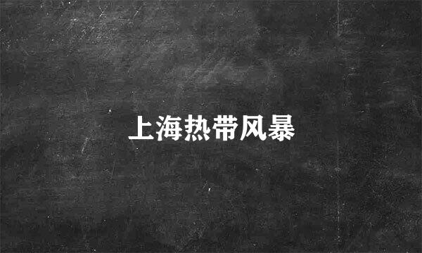 上海热带风暴