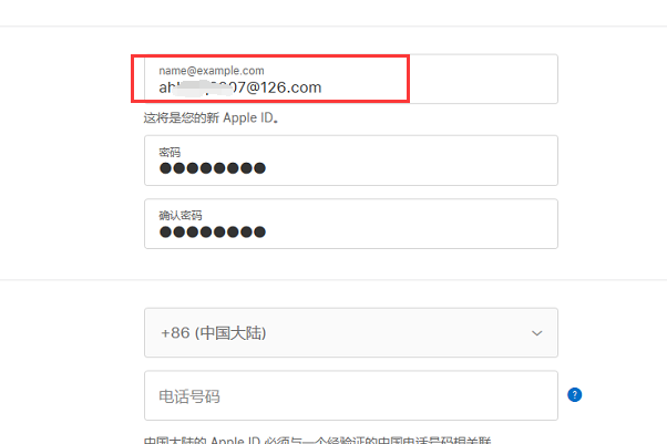 注册苹果id电子邮件怎么填