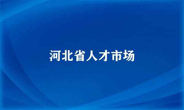 河北省人才市场