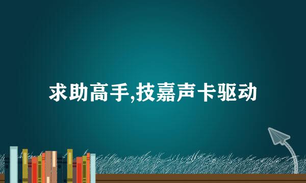 求助高手,技嘉声卡驱动