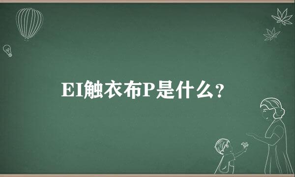 EI触衣布P是什么？