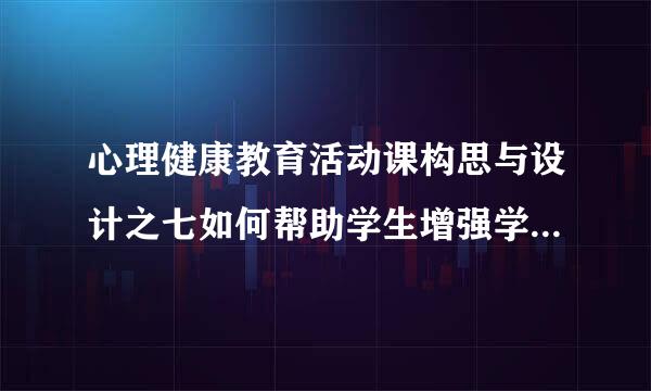 心理健康教育活动课构思与设计之七如何帮助学生增强学习意志?