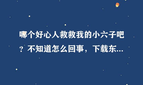 哪个好心人救救我的小六子吧？不知道怎么回事，下载东西安装时就提示文件以损坏？