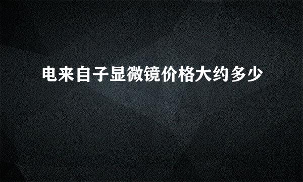 电来自子显微镜价格大约多少