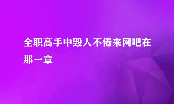 全职高手中毁人不倦来网吧在那一章